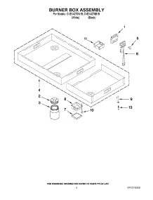 03 - Burner Box Assembly parts for Maytag Cooktop CVEX4270W19 from AppliancePartsPros.com