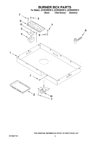 02 - Burner Box Parts parts for Maytag Cooktop JEC9530BDB12 from AppliancePartsPros.com