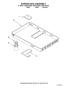 03 - Burner Box Assembly parts for Maytag Cooktop JGD8130ADS20 from AppliancePartsPros.com