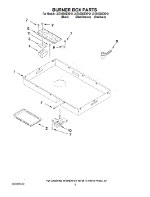 02 - Burner Box Parts parts for Maytag Cooktop JEC9536BDS12 from AppliancePartsPros.com
