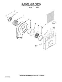 02 - Blower Unit Parts parts for Maytag Cooktop CVEX4370B18 from AppliancePartsPros.com