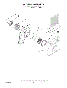 02 - Blower Unit Parts parts for Maytag Cooktop CVEX4100W19 from AppliancePartsPros.com