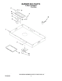 02 - Burner Box Parts parts for Maytag Cooktop JEC9536BDF11 from AppliancePartsPros.com