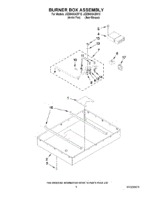 03 - Burner Box Assembly parts for Maytag Cooktop JGD8430ADN15 from AppliancePartsPros.com