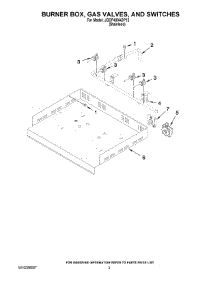 02 - Burner Box, Gas Valves, And Switches parts for Maytag Cooktop JGCP430ADP12 from AppliancePartsPros.com
