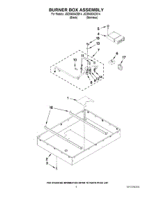 03 - Burner Box Assembly parts for Maytag Cooktop JGD8430ADB14 from AppliancePartsPros.com
