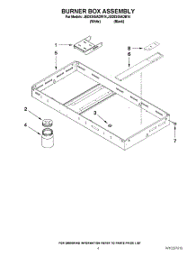 03 - Burner Box Assembly parts for Maytag Cooktop JED8345ADB14 from AppliancePartsPros.com