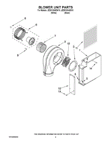 02 - Blower Unit Parts parts for Maytag Cooktop JED8130ADB15 from AppliancePartsPros.com