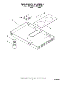 03 - Burner Box Assembly parts for Maytag Cooktop JED8130ADB15 from AppliancePartsPros.com