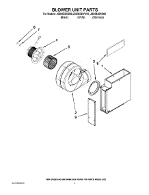 03 - Blower Unit Parts parts for Maytag Cooktop JGD3536WS00 from AppliancePartsPros.com