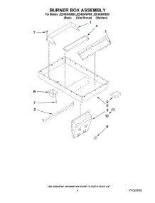 03 - Burner Box Assembly parts for Maytag Cooktop JED4536WB00 from AppliancePartsPros.com