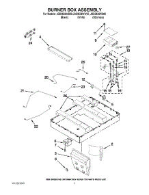 02 - Burner Box Assembly parts for Maytag Cooktop JGD3536WW00 from AppliancePartsPros.com