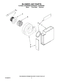 02 - Blower Unit Parts parts for Maytag Cooktop JED3536WS00 from AppliancePartsPros.com