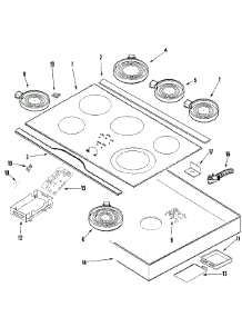 02 - Top Assembly / Body parts for Jenn-Air Cooktop JEC0530ADB from AppliancePartsPros.com