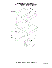 03 - Burner Box Assembly parts for Maytag Cooktop JED3536WF00 from AppliancePartsPros.com