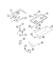 03 - Gas Controls parts for Jenn-Air Cooktop JGD8130ADS from AppliancePartsPros.com