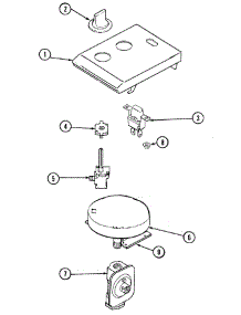 03 - Control Panel parts for Jenn-Air Cooktop CVG4100B from AppliancePartsPros.com