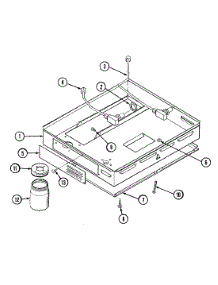 02 - Body parts for Jenn-Air Cooktop CVG4100B from AppliancePartsPros.com