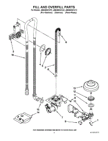 04 - Fill And Overfill Parts parts for Maytag Dishwasher JDB3600AWP0 from AppliancePartsPros.com