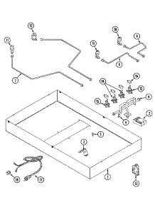 02 - Body parts for Jenn-Air Cooktop CVG2420B from AppliancePartsPros.com