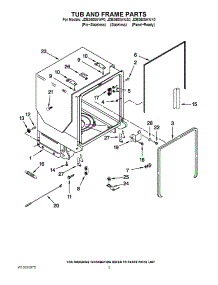 05 - Tub And Frame Parts parts for Maytag Dishwasher JDB3600AWS0 from AppliancePartsPros.com