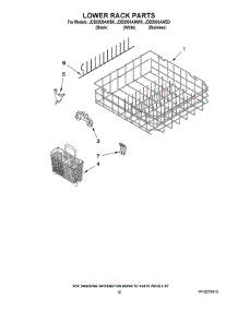 10 - Lower Rack Parts parts for Maytag Dishwasher JDB3000AWB0 from AppliancePartsPros.com