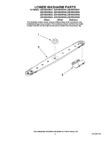 04 - Lower Washarm Parts parts for Maytag Dishwasher JDB1095AWW45 from AppliancePartsPros.com