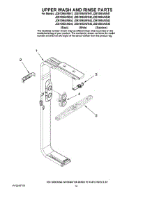 10 - Upper Wash And Rinse Parts parts for Maytag Dishwasher JDB1095AWW45 from AppliancePartsPros.com