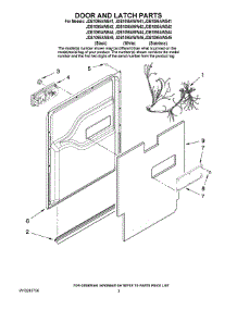 03 - Door And Latch Parts parts for Maytag Dishwasher JDB1095AWB42 from AppliancePartsPros.com
