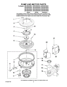 08 - Pump And Motor Parts parts for Maytag Dishwasher JDB1095AWB42 from AppliancePartsPros.com
