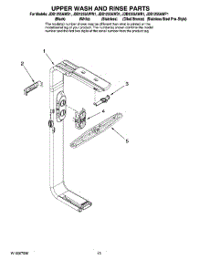 10 - Upper Wash And Rinse Parts parts for Maytag Dishwasher JDB1255AWS1 from AppliancePartsPros.com