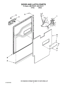 03 - Door And Latch Parts parts for Maytag Dishwasher JDB1275AWF1 from AppliancePartsPros.com