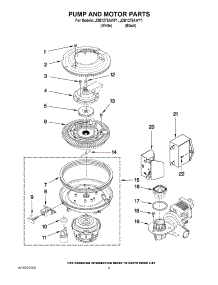08 - Pump And Motor Parts parts for Maytag Dishwasher JDB1275AWF1 from AppliancePartsPros.com