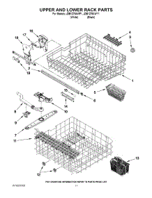 09 - Upper And Lower Rack Parts parts for Maytag Dishwasher JDB1275AWF1 from AppliancePartsPros.com