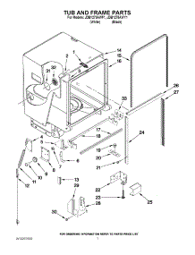 07 - Tub And Frame Parts parts for Maytag Dishwasher JDB1275AWY1 from AppliancePartsPros.com