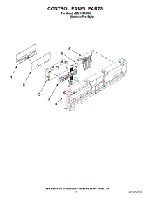 02 - Control Panel Parts parts for Maytag Dishwasher JDB2150AWP0 from AppliancePartsPros.com
