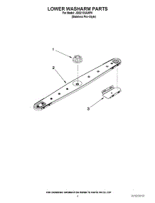 04 - Lower Washarm Parts parts for Maytag Dishwasher JDB2150AWP0 from AppliancePartsPros.com