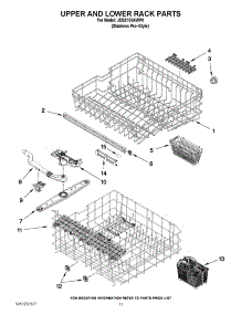09 - Upper And Lower Rack Parts parts for Maytag Dishwasher JDB2150AWP0 from AppliancePartsPros.com