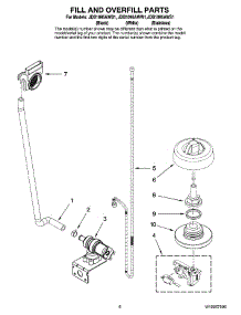 06 - Fill And Overfill Parts parts for Maytag Dishwasher JDB1095AWB1 from AppliancePartsPros.com