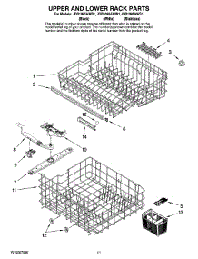 09 - Upper And Lower Rack Parts parts for Maytag Dishwasher JDB1095AWB1 from AppliancePartsPros.com