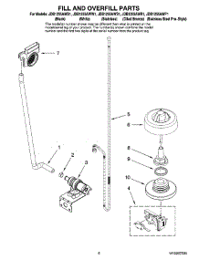06 - Fill And Overfill Parts parts for Maytag Dishwasher JDB1255AWR1 from AppliancePartsPros.com