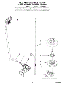 06 - Fill And Overfill Parts parts for Maytag Dishwasher JDB1080AWS1 from AppliancePartsPros.com