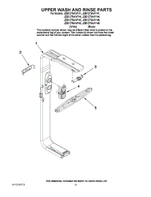 10 - Upper Wash And Rinse Parts parts for Maytag Dishwasher JDB1275AWF46 from AppliancePartsPros.com
