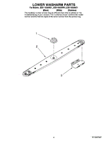 04 - Lower Washarm Parts parts for Maytag Dishwasher JDB1105AWB1 from AppliancePartsPros.com