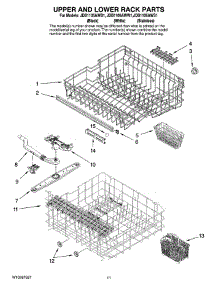 09 - Upper And Lower Rack Parts parts for Maytag Dishwasher JDB1105AWB1 from AppliancePartsPros.com