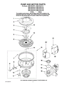 08 - Pump And Motor Parts parts for Maytag Dishwasher JDB1275AWF44 from AppliancePartsPros.com