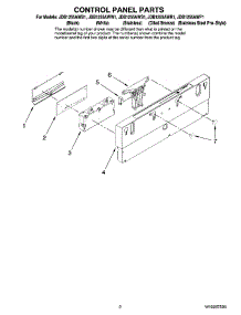 02 - Control Panel Parts parts for Maytag Dishwasher JDB1255AWW1 from AppliancePartsPros.com