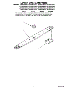04 - Lower Washarm Parts parts for Maytag Dishwasher JDB1080AWW44 from AppliancePartsPros.com