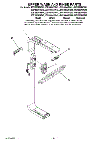 10 - Upper Wash And Rinse Parts, Optional Parts (Not Included) parts for Maytag Dishwasher JDB1080AWS45 from AppliancePartsPros.com