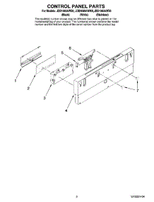 02 - Control Panel Parts parts for Maytag Dishwasher JDB1080AWB0 from AppliancePartsPros.com